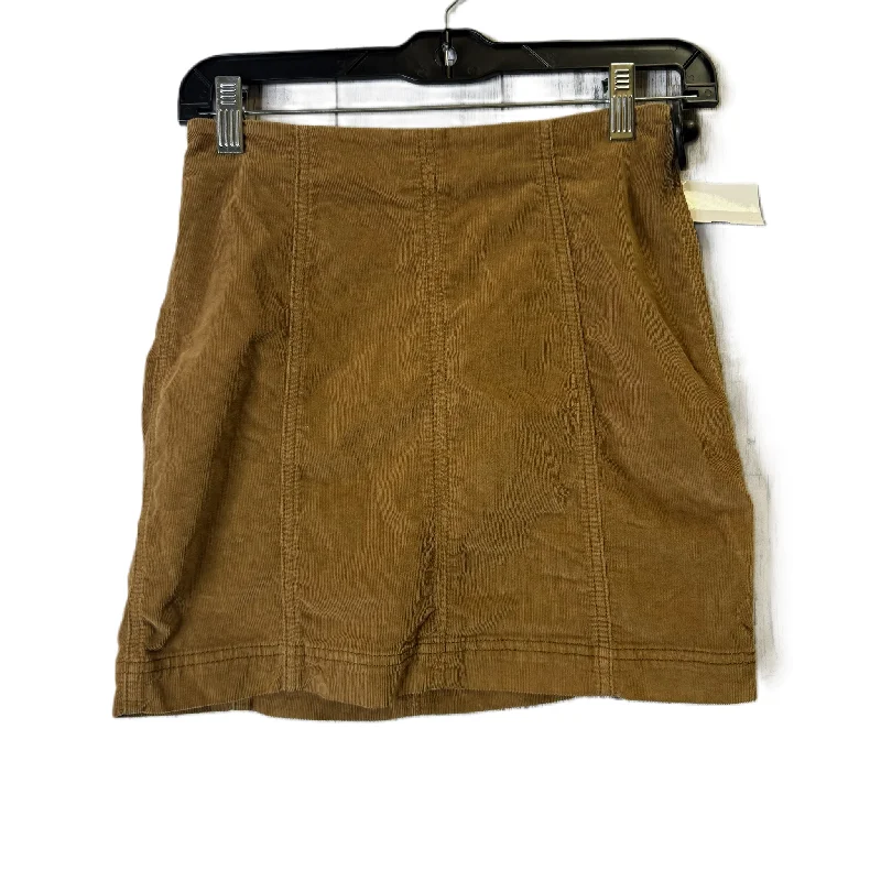 Skirt Mini & Short By Free People In Brown, Size: 2