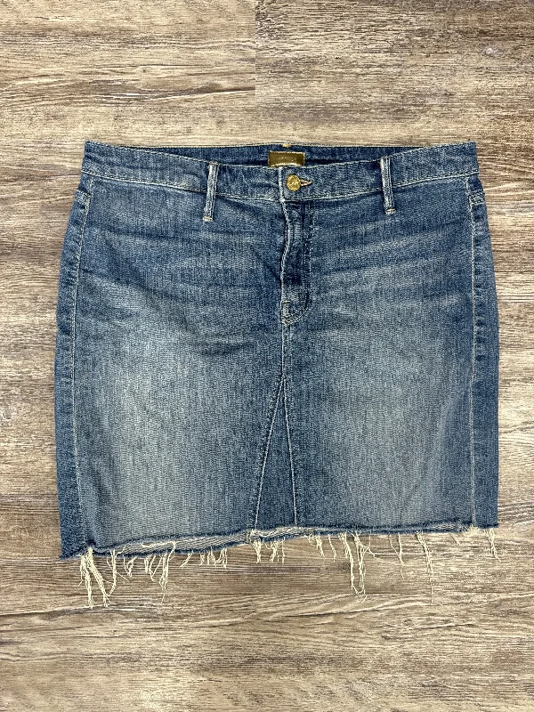 Skirt Mini & Short By Mother Jeans In Blue Denim, Size: 10