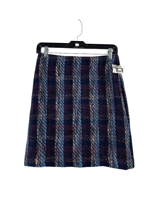 Skirt Mini & Short By Loft In Navy, Size: 2