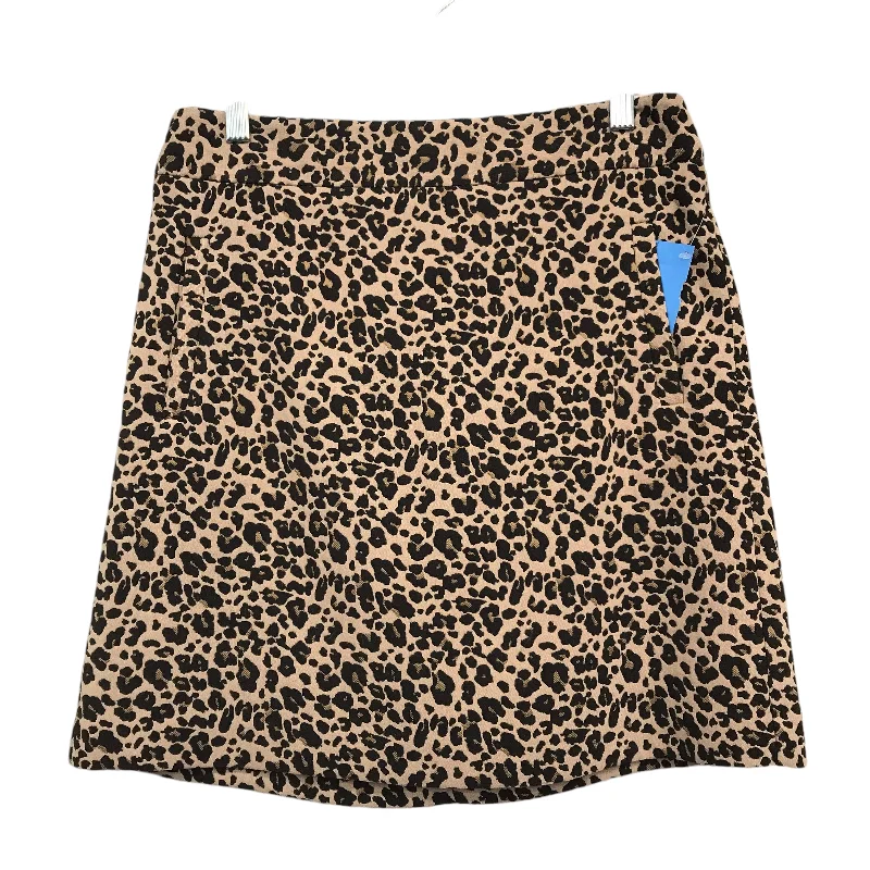 Skirt Mini & Short By Loft In Leopard Print, Size:4