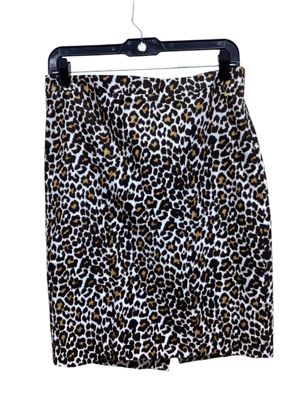 Skirt Midi By J. Crew In Animal Print, Size: S