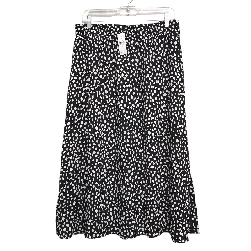 Skirt Maxi By Loft In Black & White, Size:8