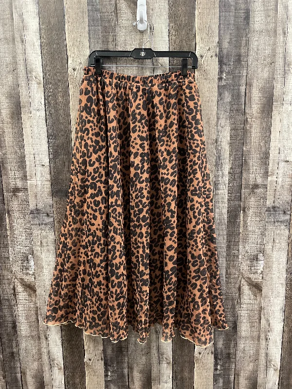 Skirt Maxi By Studio In Animal Print, Size: L