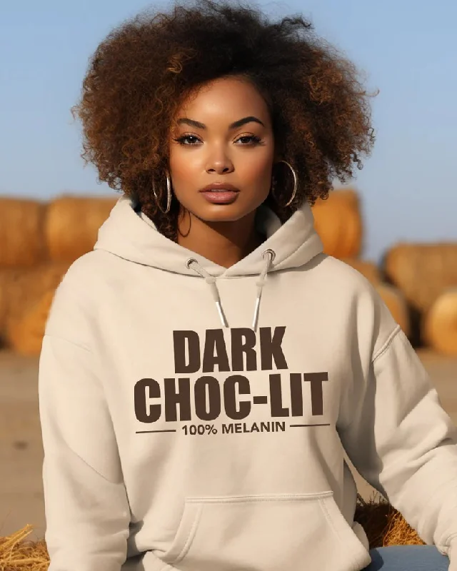 Dark Choclit 100% Melanin Long Sleeves Hoodie