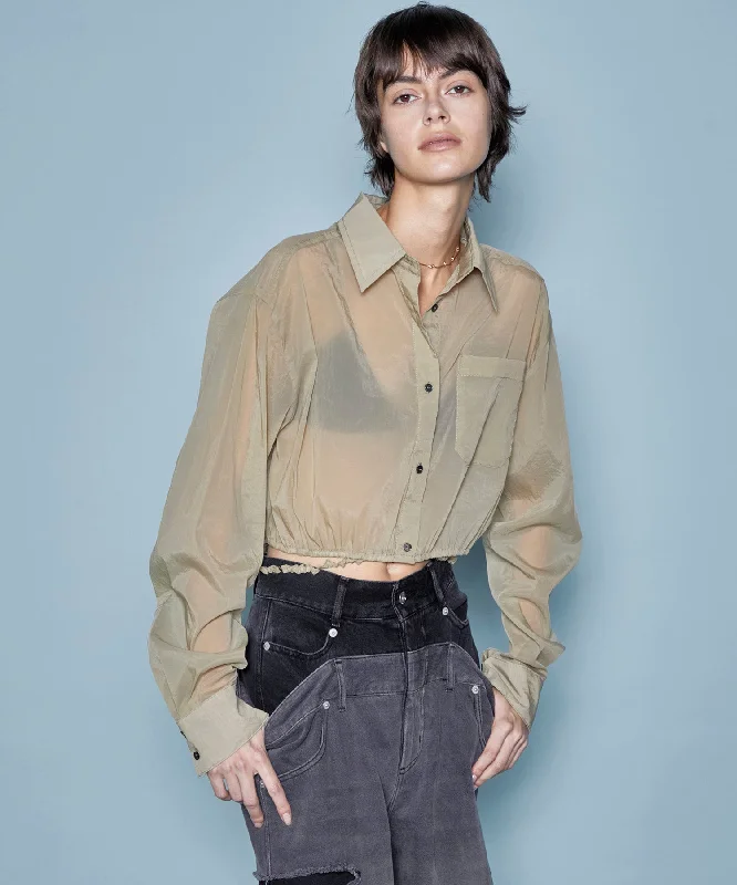 Sheer Short Length Shirt