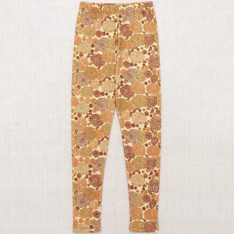 Legging in Acorn Chrysanthemum by Misha & Puff