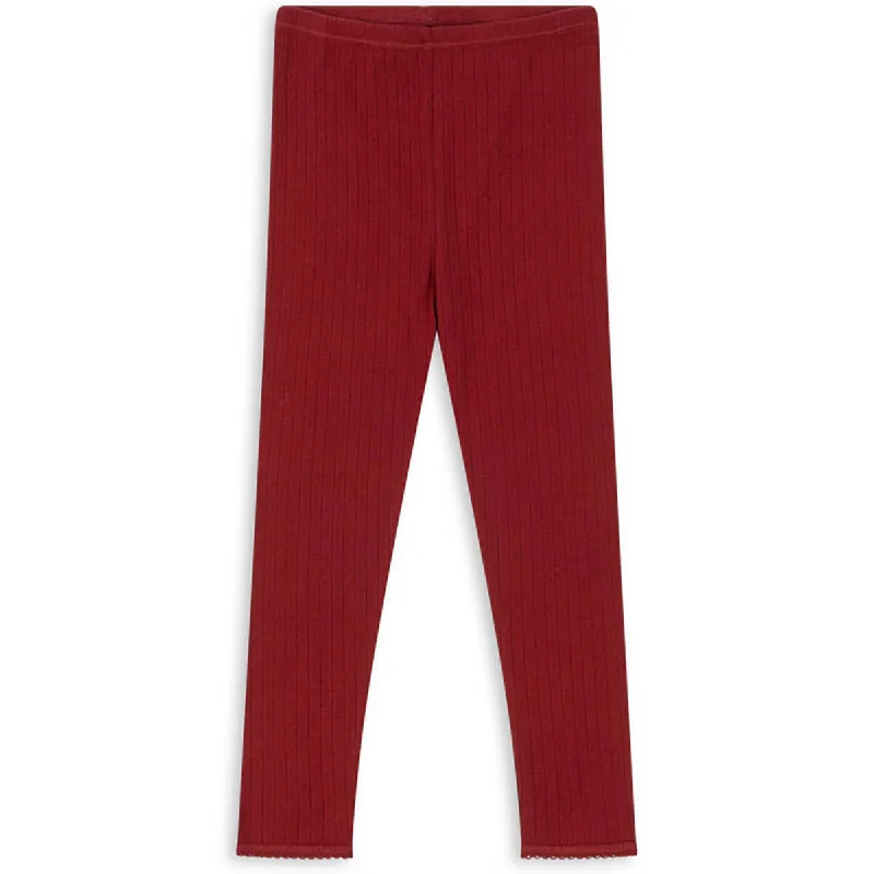 Minnie Legging Pants in Red Dahlia by Konges Sløjd