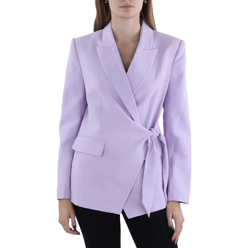 BCBGMAXAZRIA Womens Side Tie Business Suit Jacket