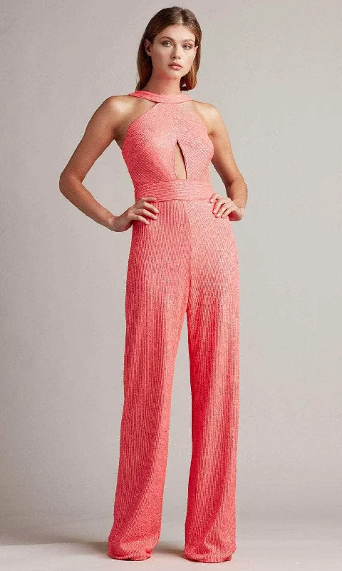 Tadashi Shoji SBUJ20975Y - Kaia Sequin Mesh Jumpsuit