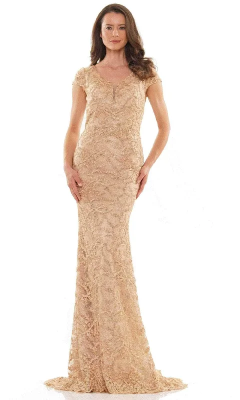 Rina Di Montella RD2803 - Cap Sleeve Lace Formal Dress