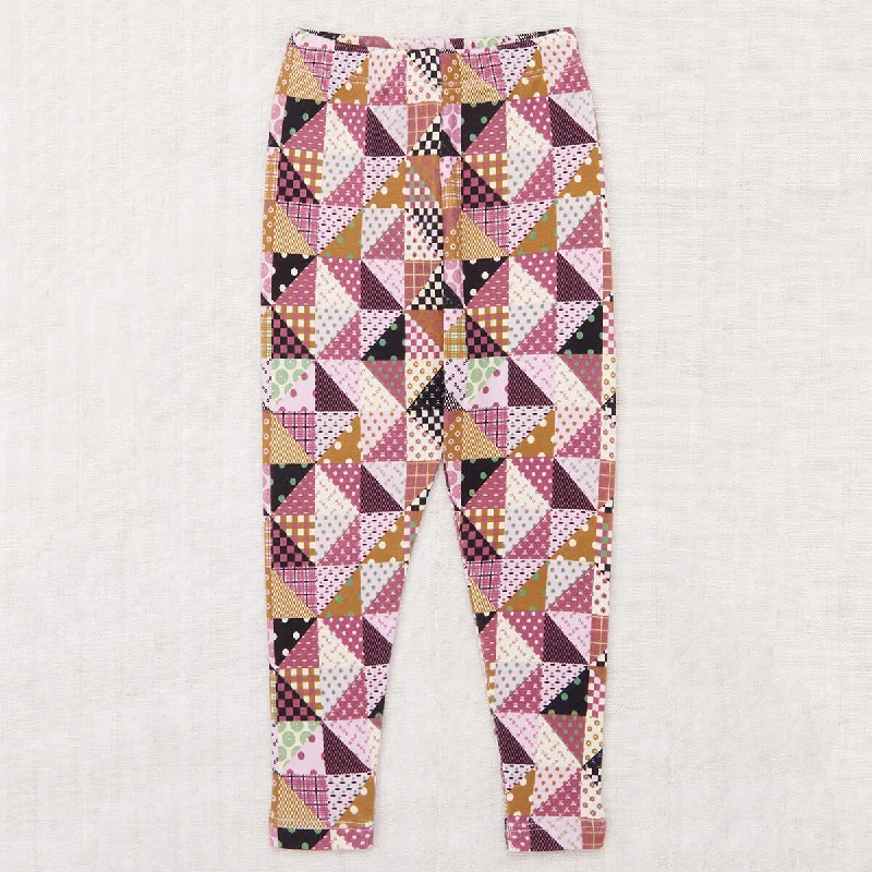 EXCLUSIVE Baby Legging in Lilac Patchwork by Misha & Puff