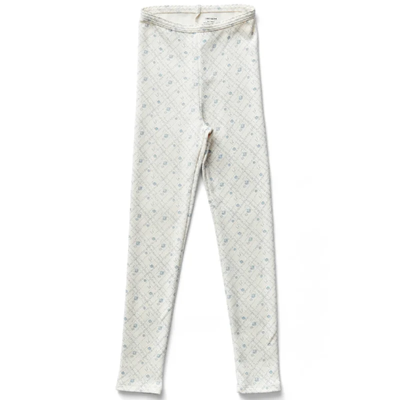 Stretch Legging in Tea Party Print / Frost by Soor Ploom - Last Ones In Stock - 10-12 Years