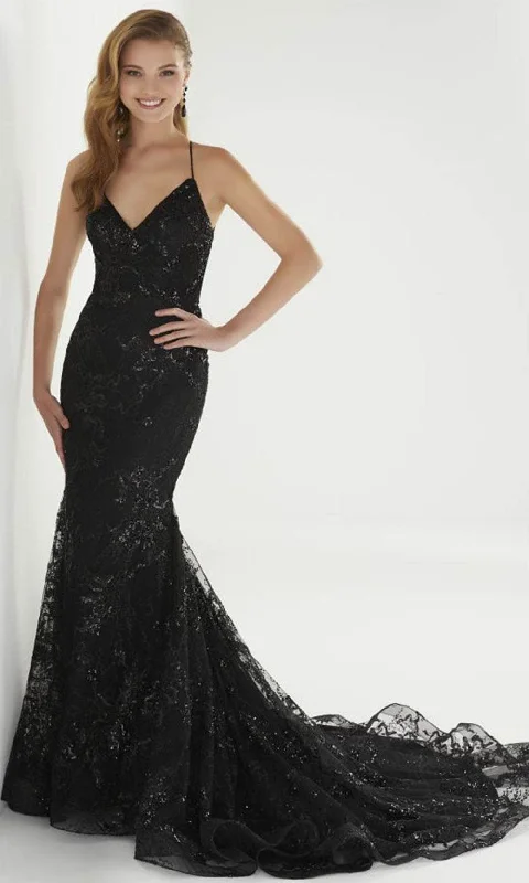 Christina Wu Prom Exclusive - 46264 V-Neck Lace Trumpet Gown