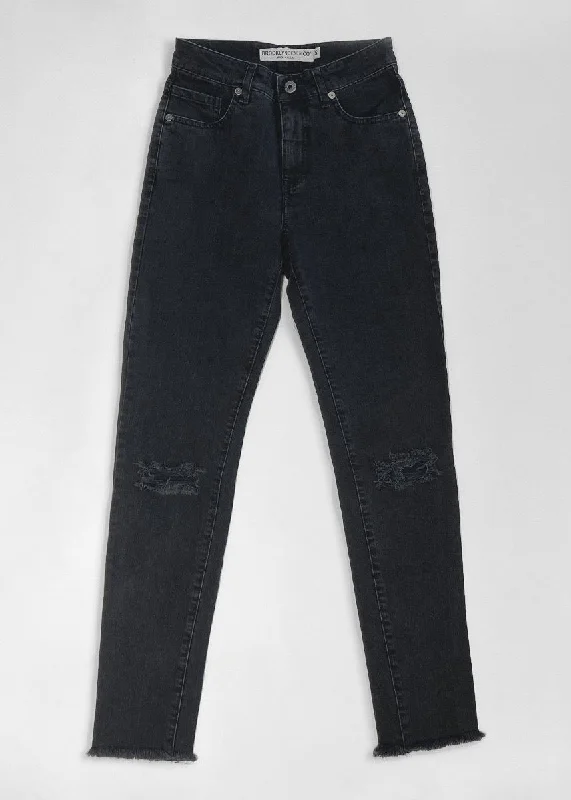 Brooklyn Denim Co. High Rise Skinny Jean - Washed Black