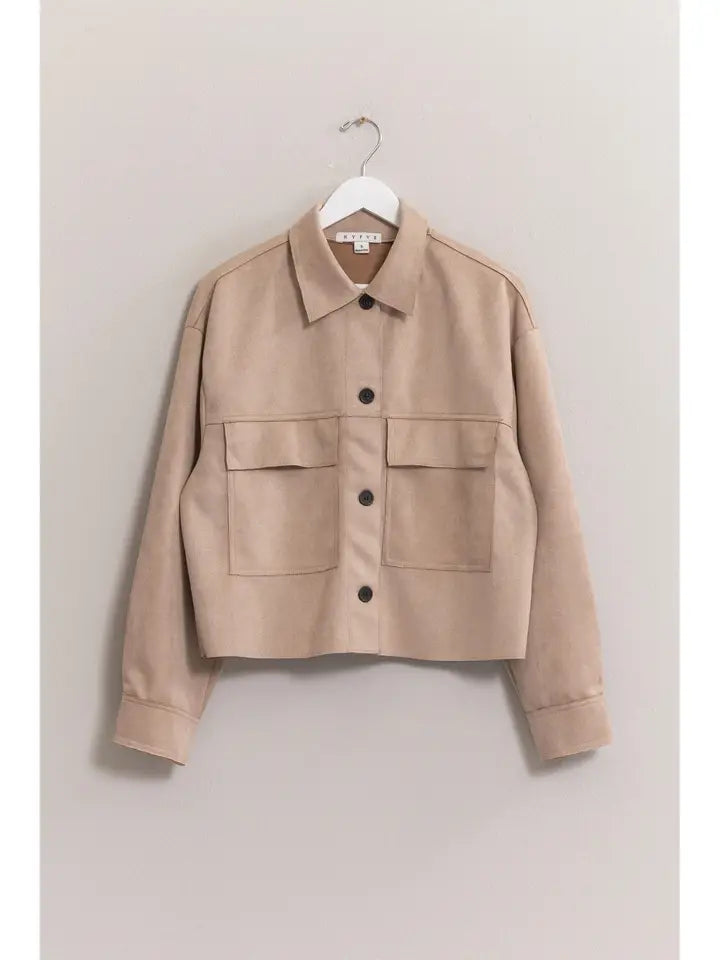 Light Mocha Suede Jacket