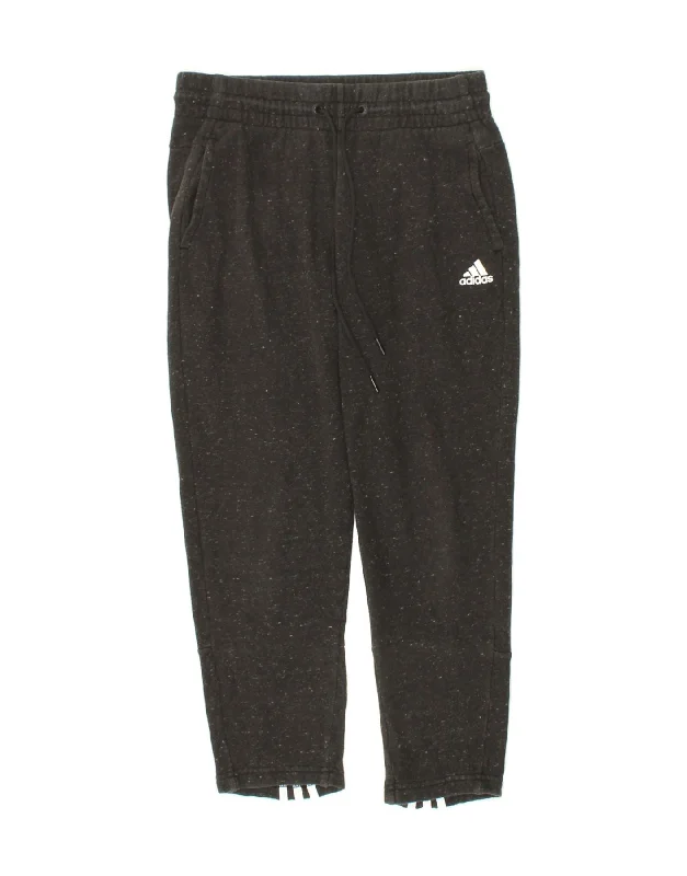 ADIDAS Womens Tracksuit Trousers UK 8/10 Small  Black Cotton