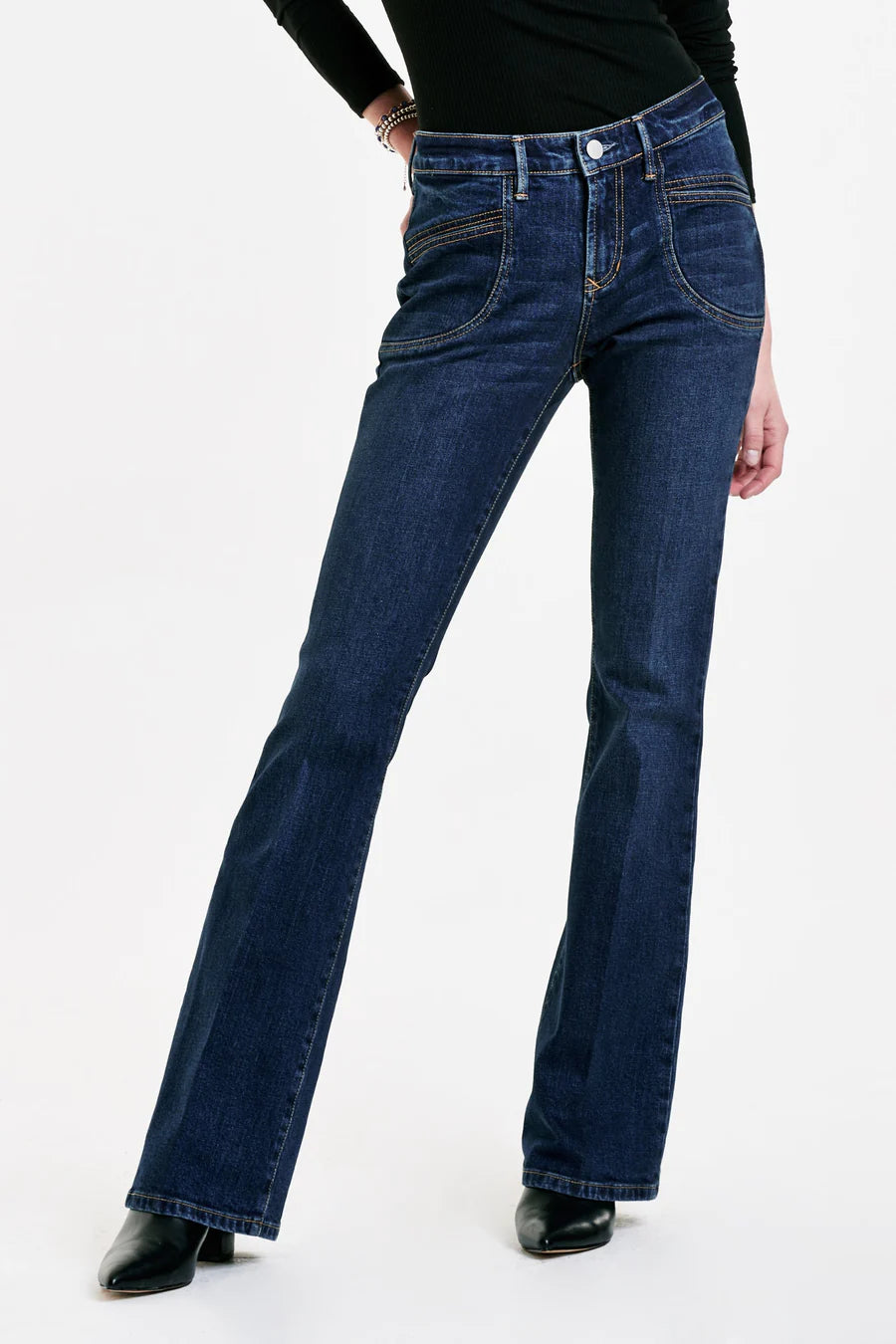 JAXTYN HIGH RISE BOOTCUT JEANS GRAYBAY