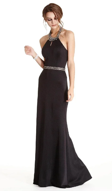 Aspeed Design - Beaded High Halter Evening Gown L1768