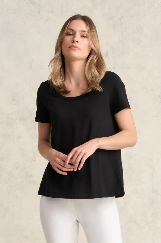 Organic Cotton Slub T-Shirt - Black