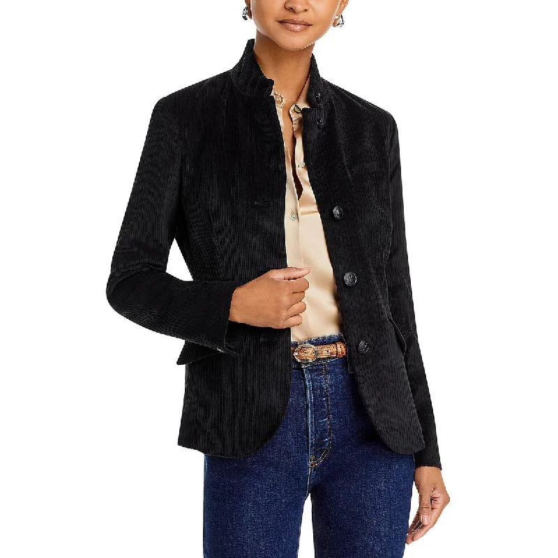 Rag & Bone Womens Slade Corduroy Suit Separate Collarless Blazer