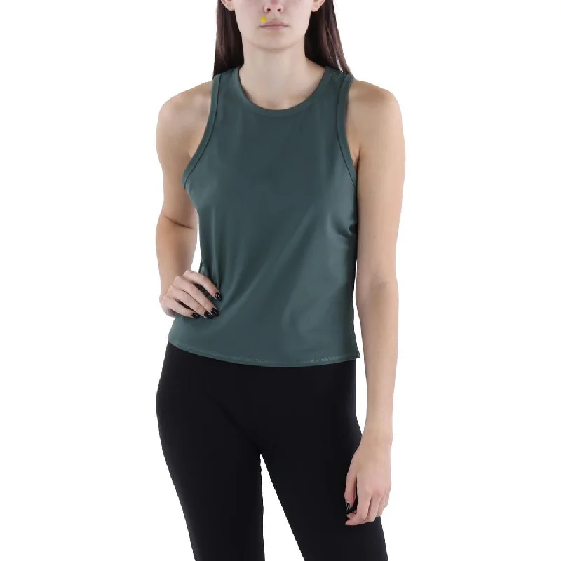 Womens Sleeveless Fitness Crop Top