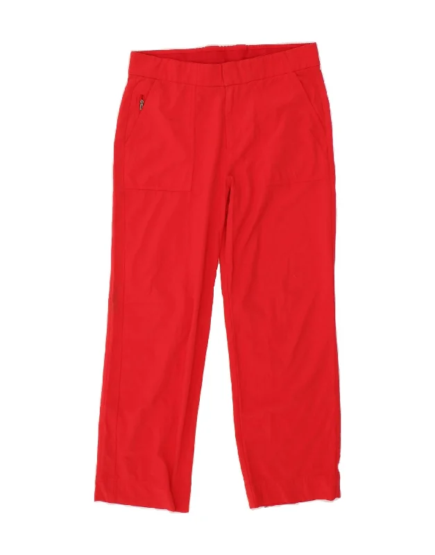 ATHLETA Womens Tracksuit Trousers US 4 Small Red Polyester