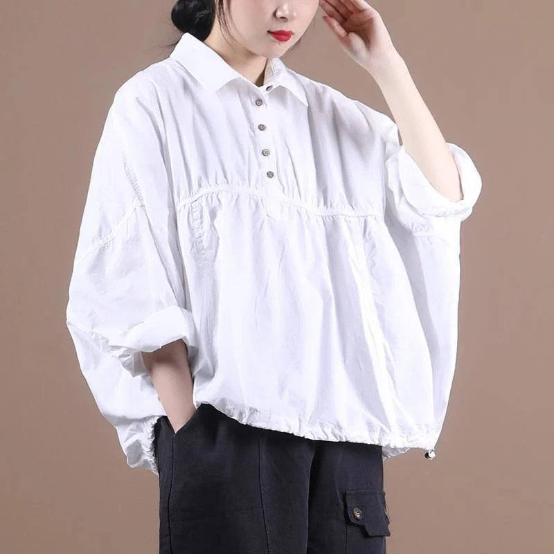 Italian lapel Cinched top silhouette Outfits white blouse