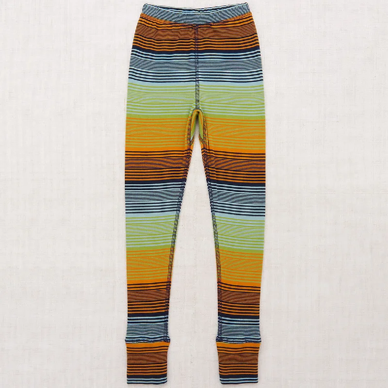 Legging With Rib Cuff in Sunset Stripe by Misha & Puff