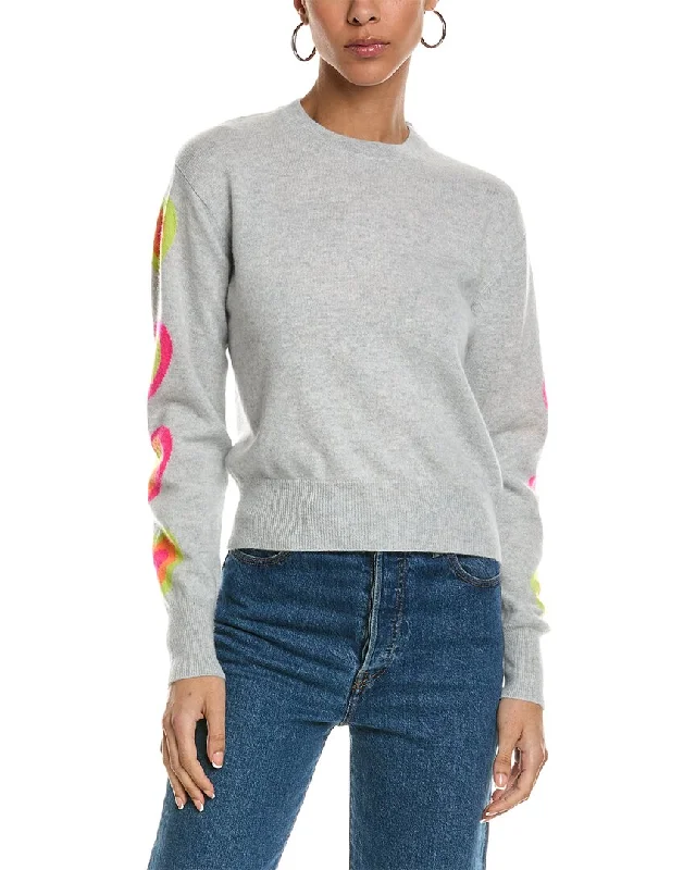 Brodie Cashmere Hetty Heart Sleeve Cashmere Sweater