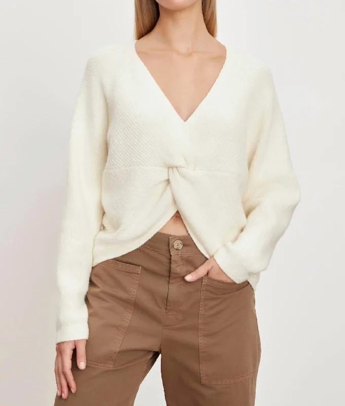 Caitlyn Sweater In Milk