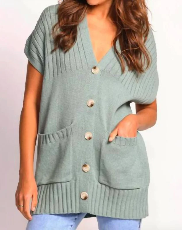 Desiree Sweater In Mint