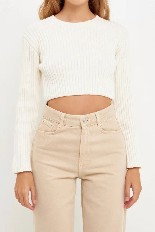 It Would Be You Crop Sweater In Ivory