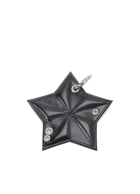 SMOOTH LEATHER EYELET STAR MIRROR