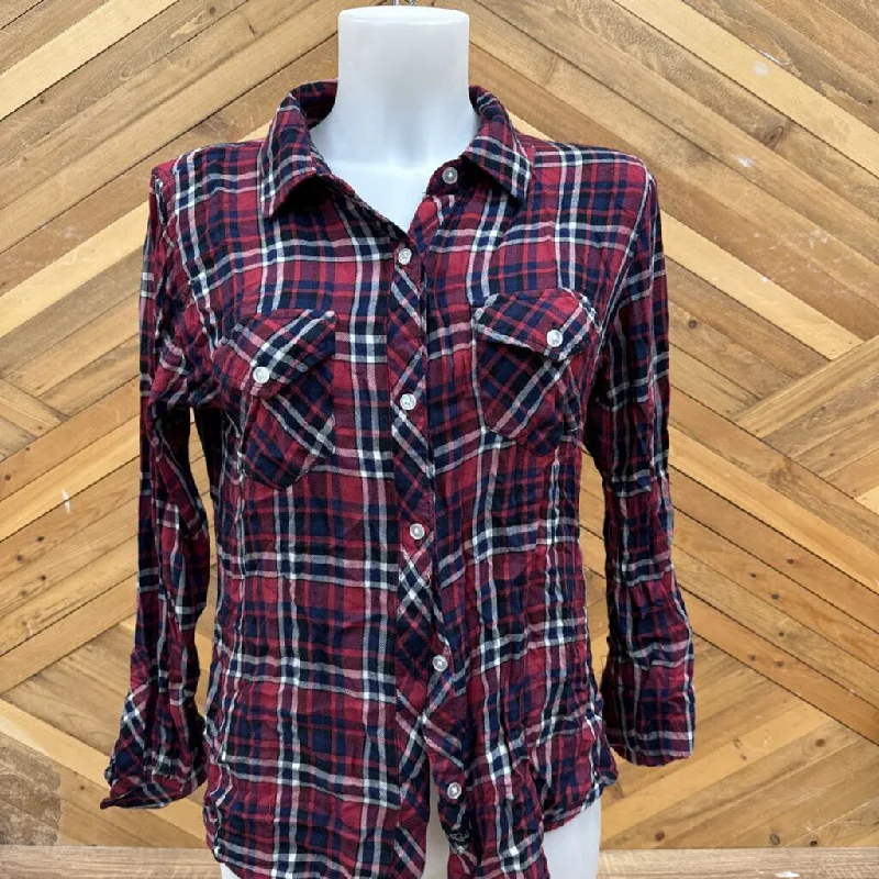 Rails - Women's Lightweight Flannel Shirt - MSRP $178: Red/Navy/White-women-MD