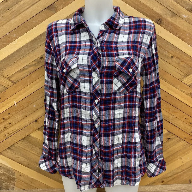 Rails - Women's Lightweight Flannel Shirt - MSRP $178: White/Black/Blue/Red-women-MD