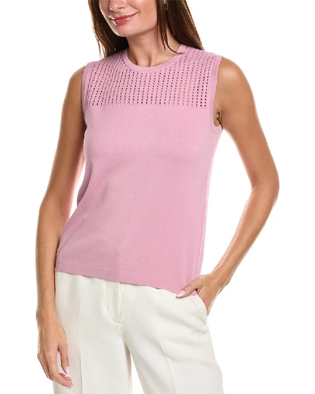 St. John Pointelle Sweater