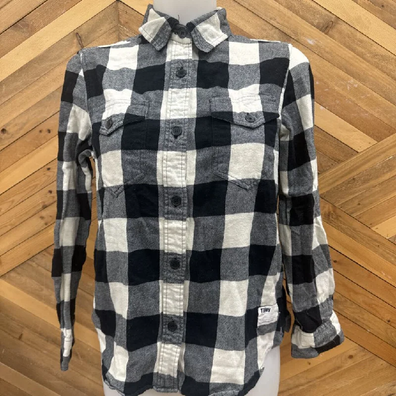 Tilley - Women's Flannel: Black/White-women-SM