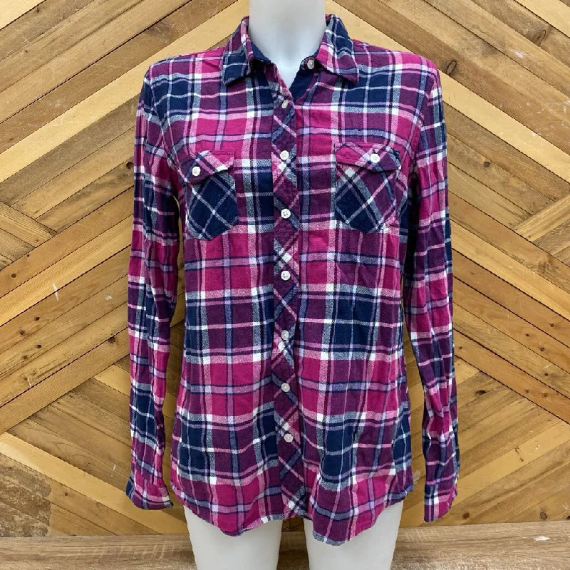 Weatherproof Vintage - Women's Flannel Shirt - MSRP $80: Pink/Navy-women-MD