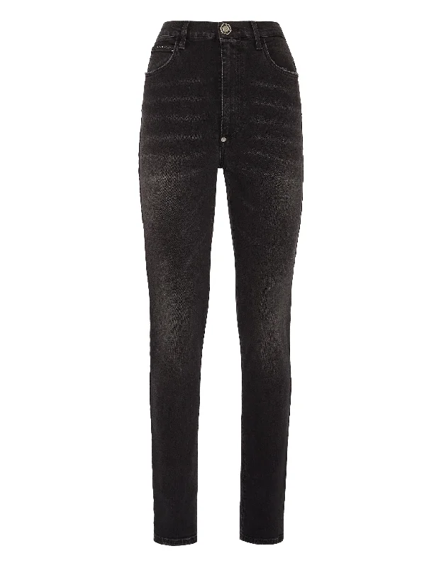 Denim Trousers Super High Waist Jegging