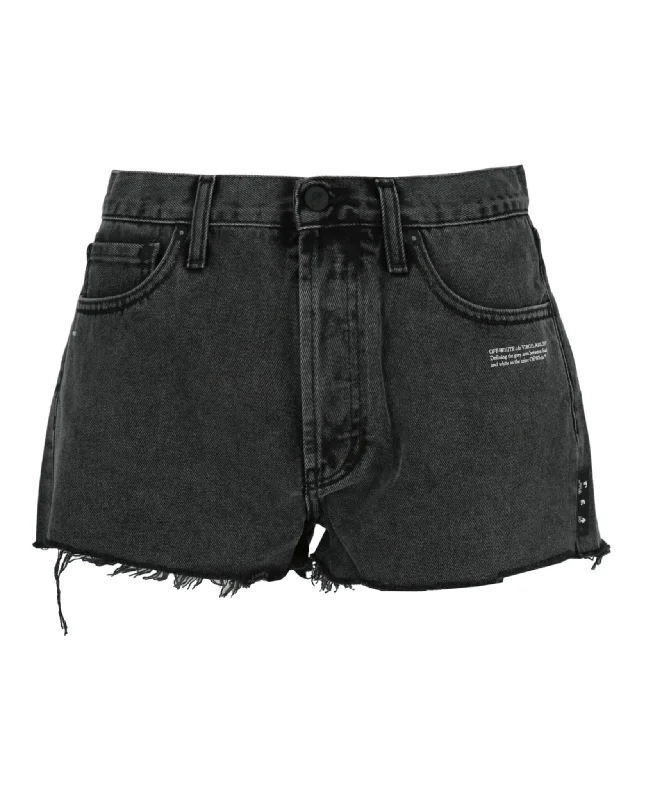 Frayed Denim Shorts