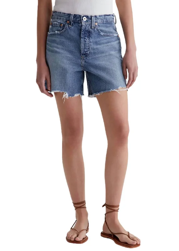 High Rise Clove Shorts In Myth