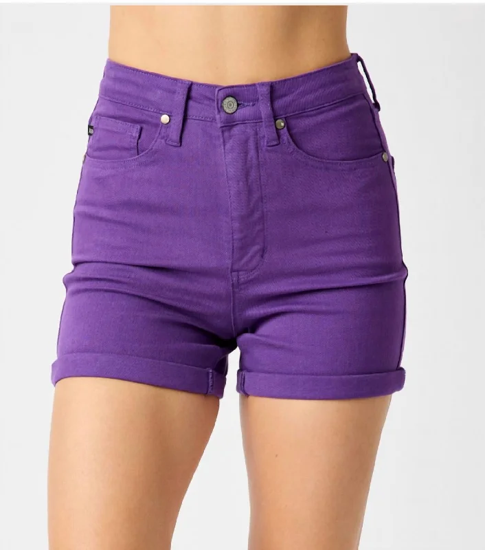 Tummy Control Shorts In Purple