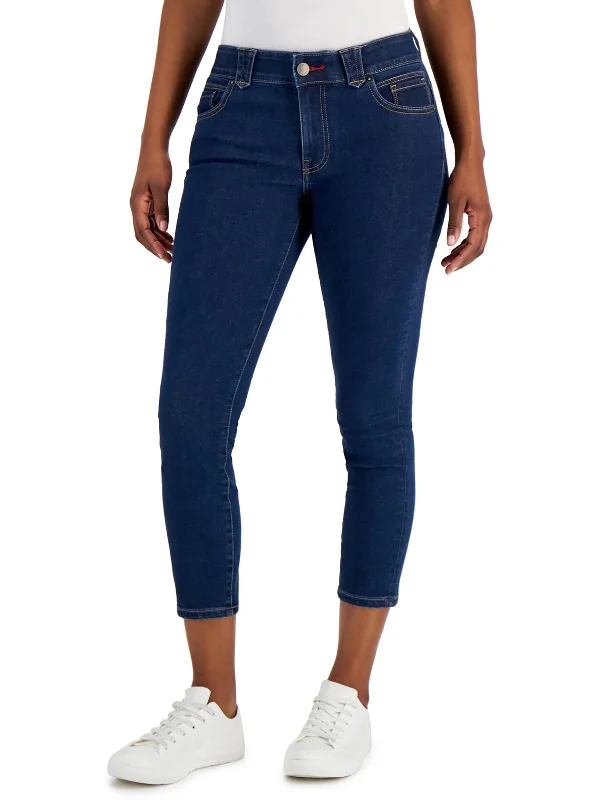 Waverly Womens High Rise Skinny Fit Cropped Jeans