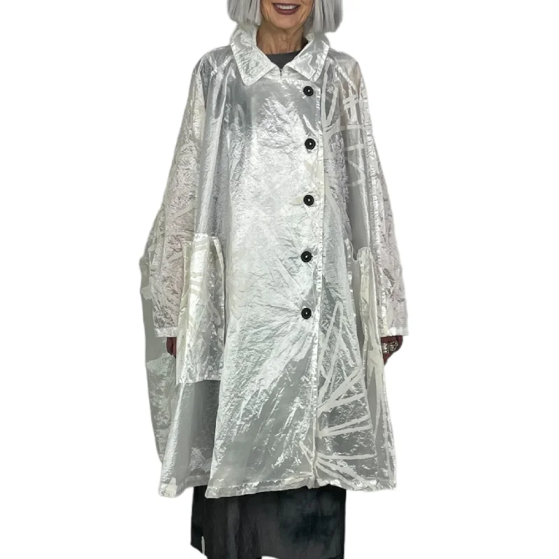 FLOCK PRINTED RAINCOAT