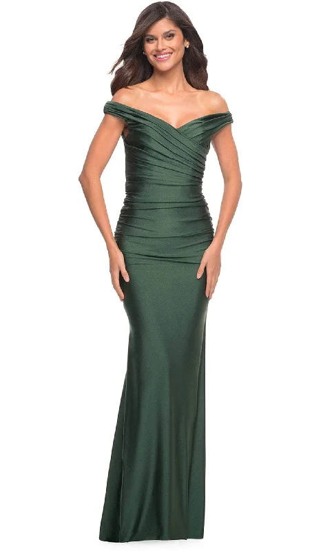 La Femme 30631 - Off Shoulder Fitted Long Gown